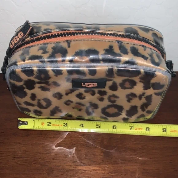UGG BRAND NEW JANEY II CLEAR CHEETAH PRINT CROSSBODY BAG - Picture 8 of 12